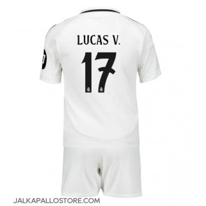 Real Madrid Lucas Vazquez #17 Kotipaita Lapsille 2024-25 Lyhythihainen (+ shortsit)